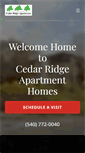 Mobile Screenshot of cedarridgeroanoke.com